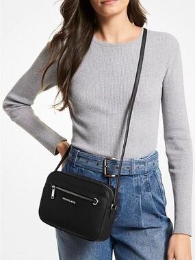 Michael Kors Black Jet Set Crossbody Shoulder Bag